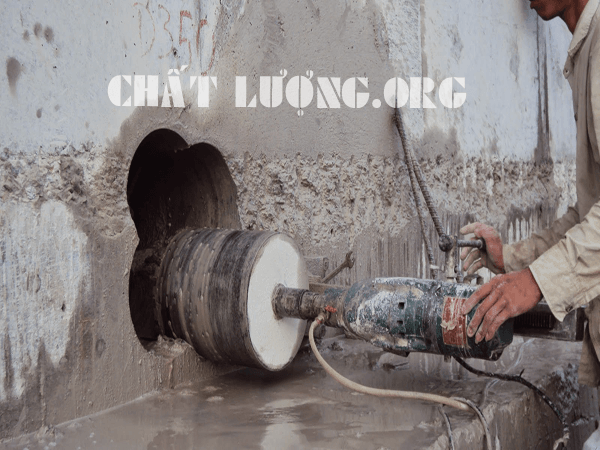 Khoan rút lõi bê tông ở Vĩnh Long