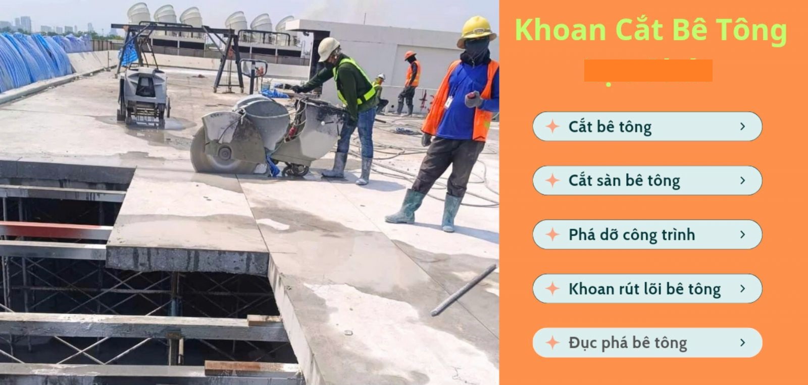 Cắt Sàn Bê Tông Tại Thanh Hóa