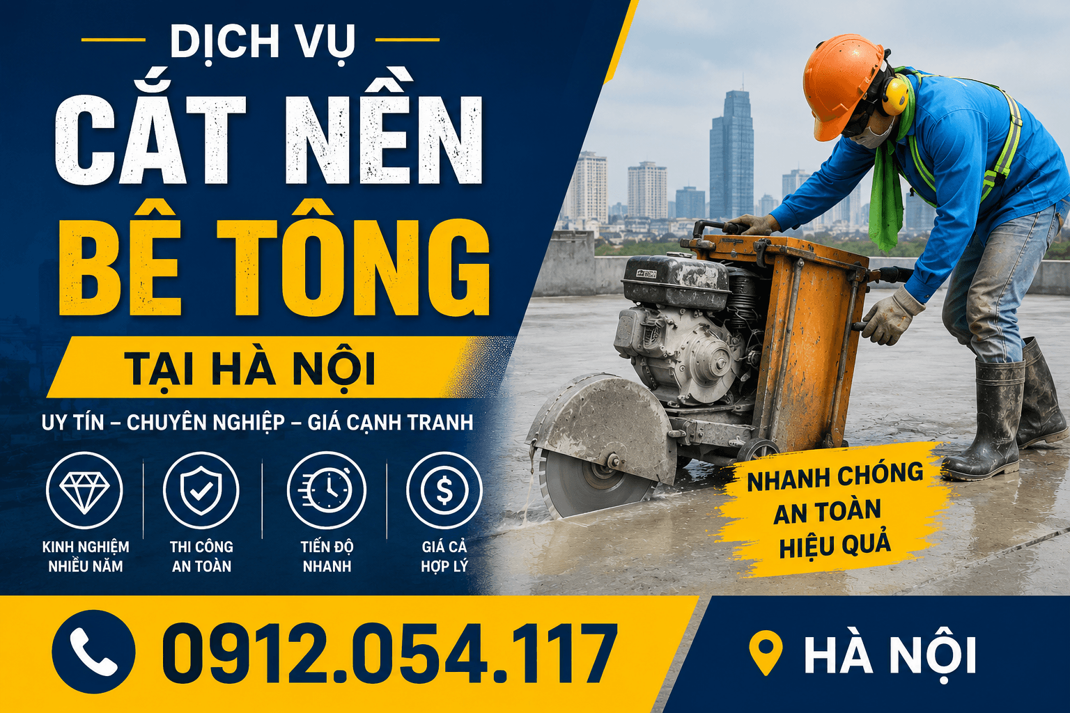 Cắt Nền Bê Tông Hà Nội