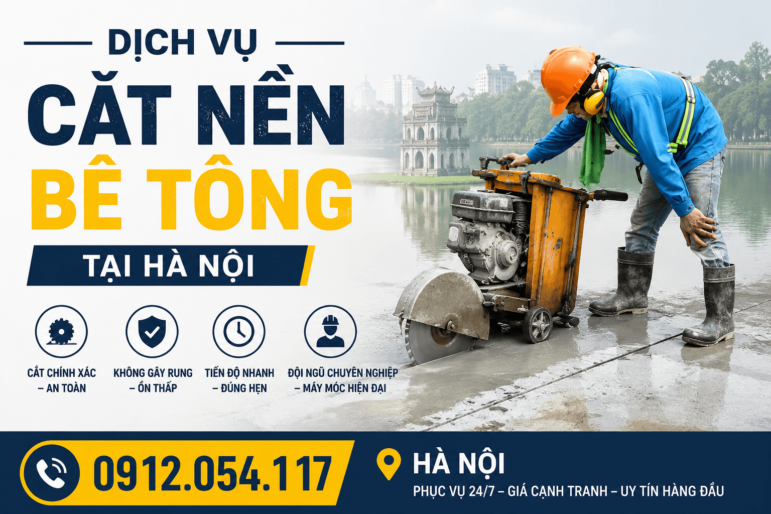 Cắt Nền Bê Tông ở Tại Hà Nội