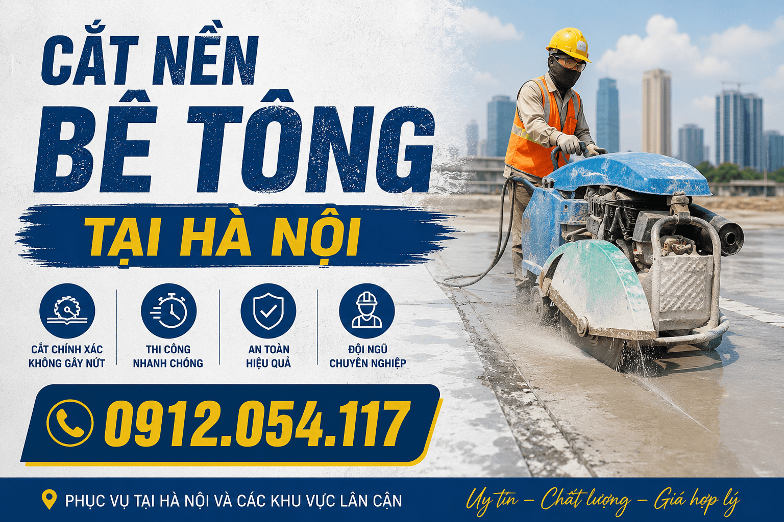 Cắt Nền Bê Tông