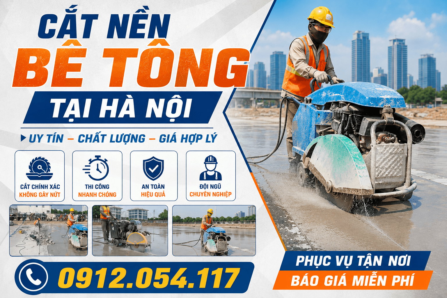 Cắt Nền Bê Tông Tại Hà Nội