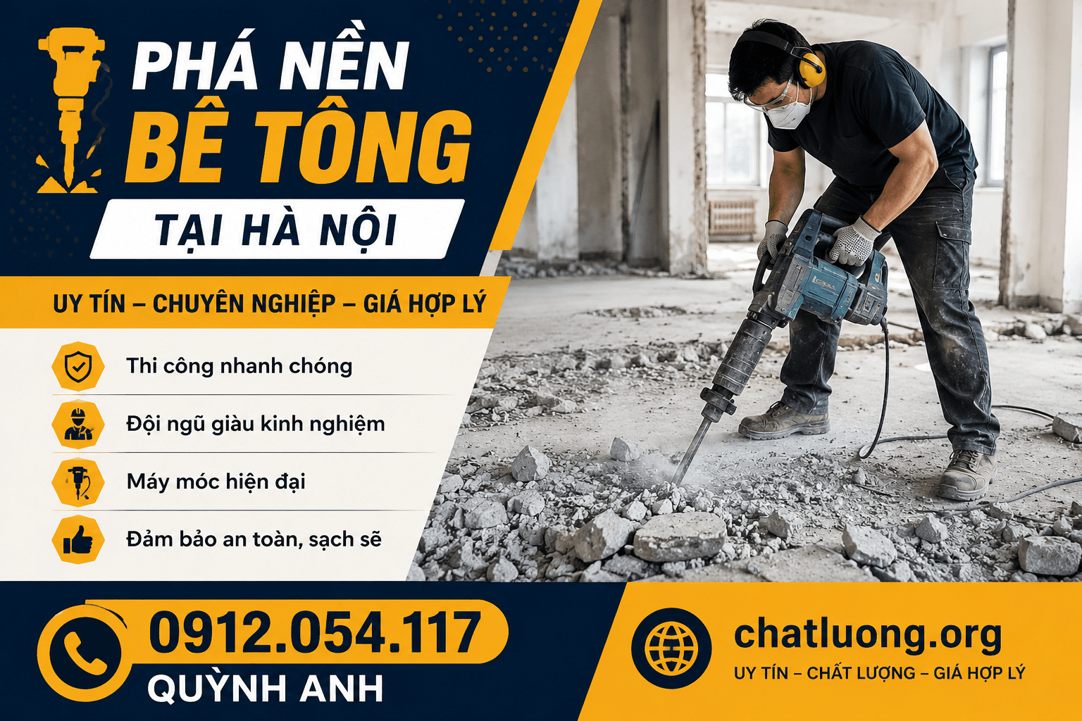 Phá Nền Bê Tông