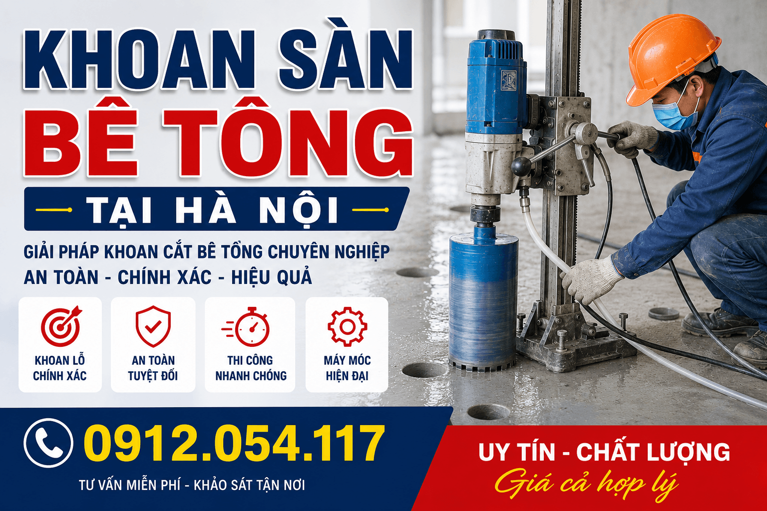 Khoan Sàn Bê Tông