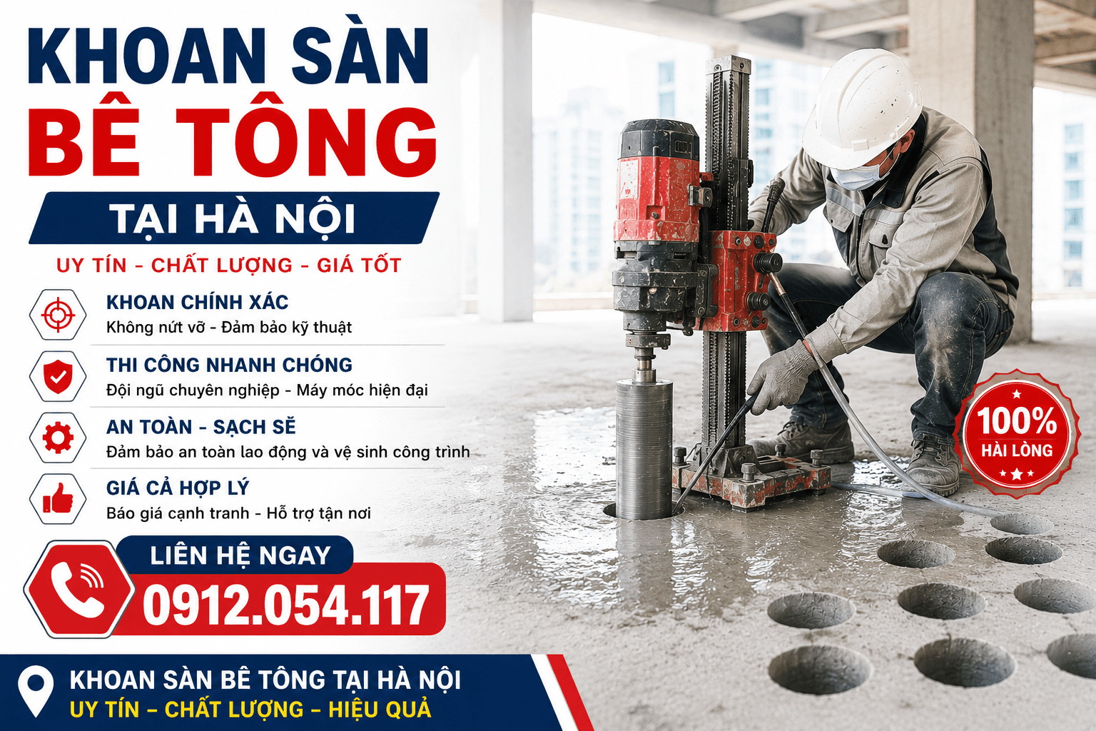Khoan Sàn Bê Tông Tại Hà Nội