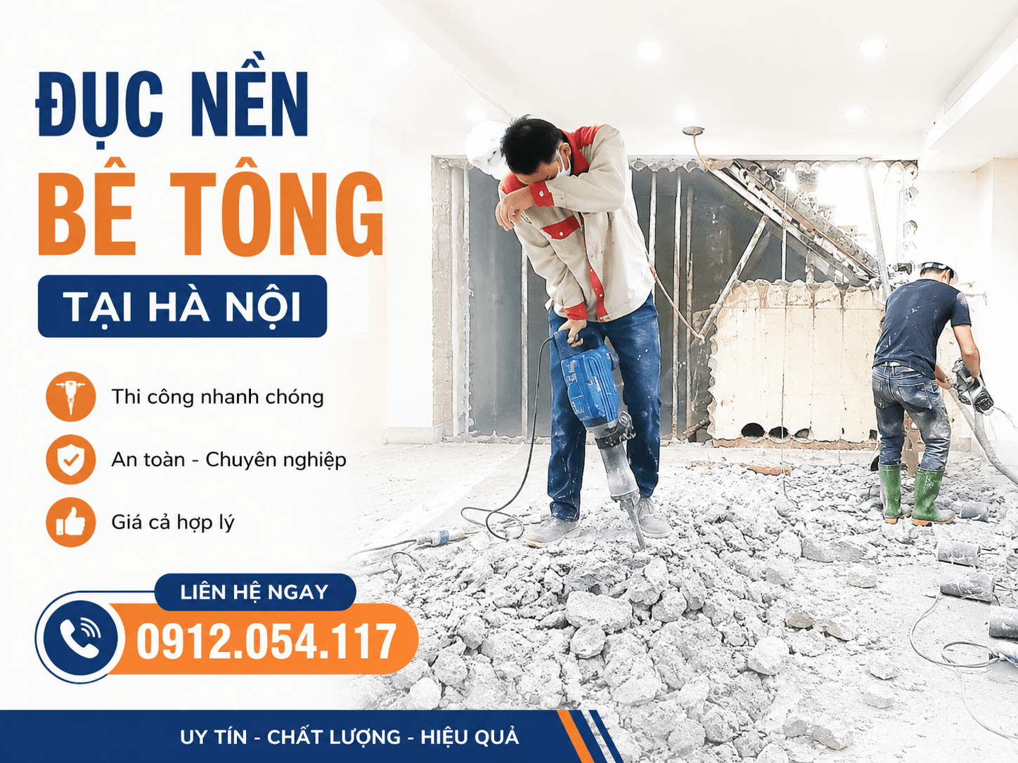 Đục Nền Bê Tông Tại Hà Nội