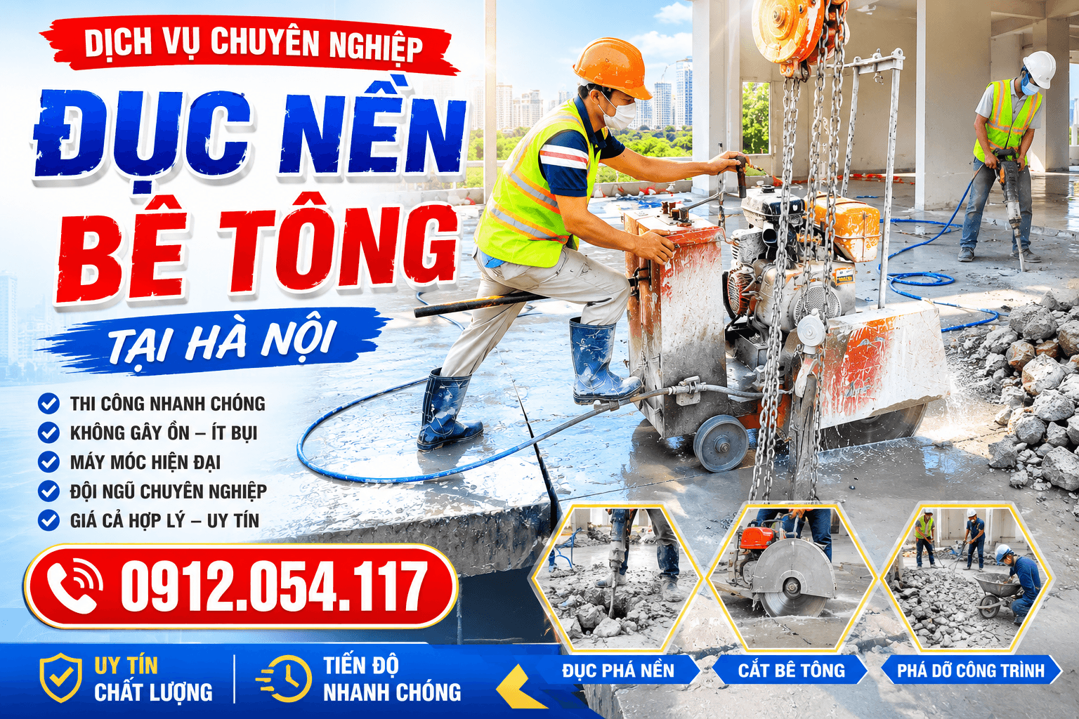 Đục Nền Bê Tông Tại Hà Nội