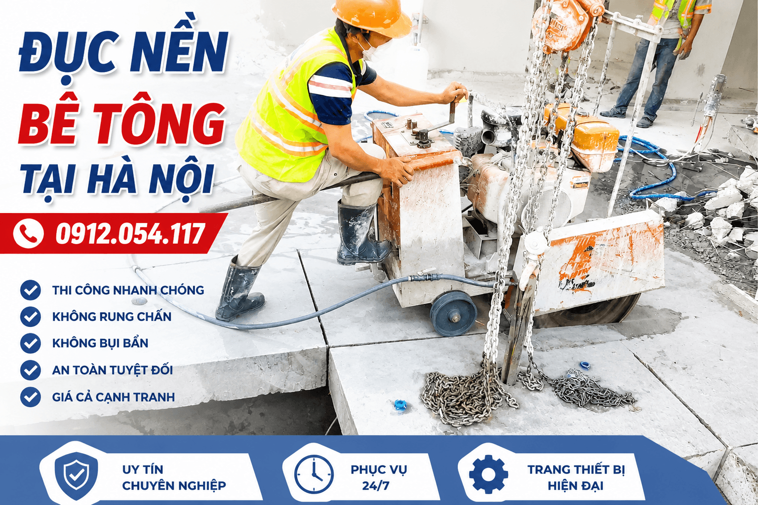Đục Nền Bê Tông ở Tại Hà Nội